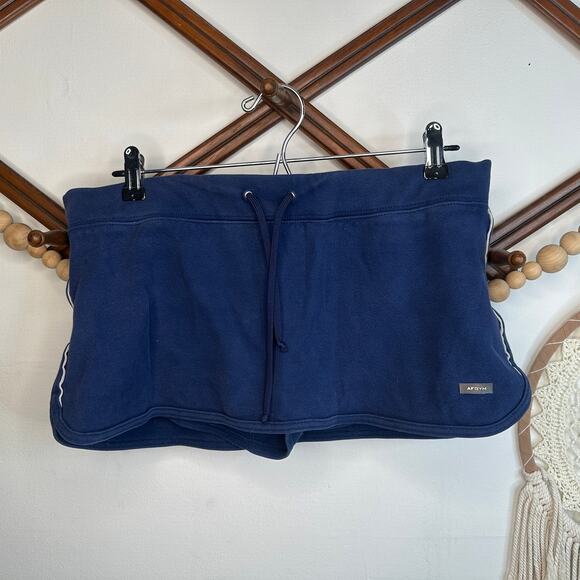 Vintage Abercrombie & Fitch AFGYM Micro Mini Navy Blue Skort - Picture 1 of 5